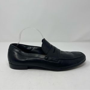 Ermenegildo Zegna Italian Leather Slip On Loafer Dress Shoes Mens Size 9